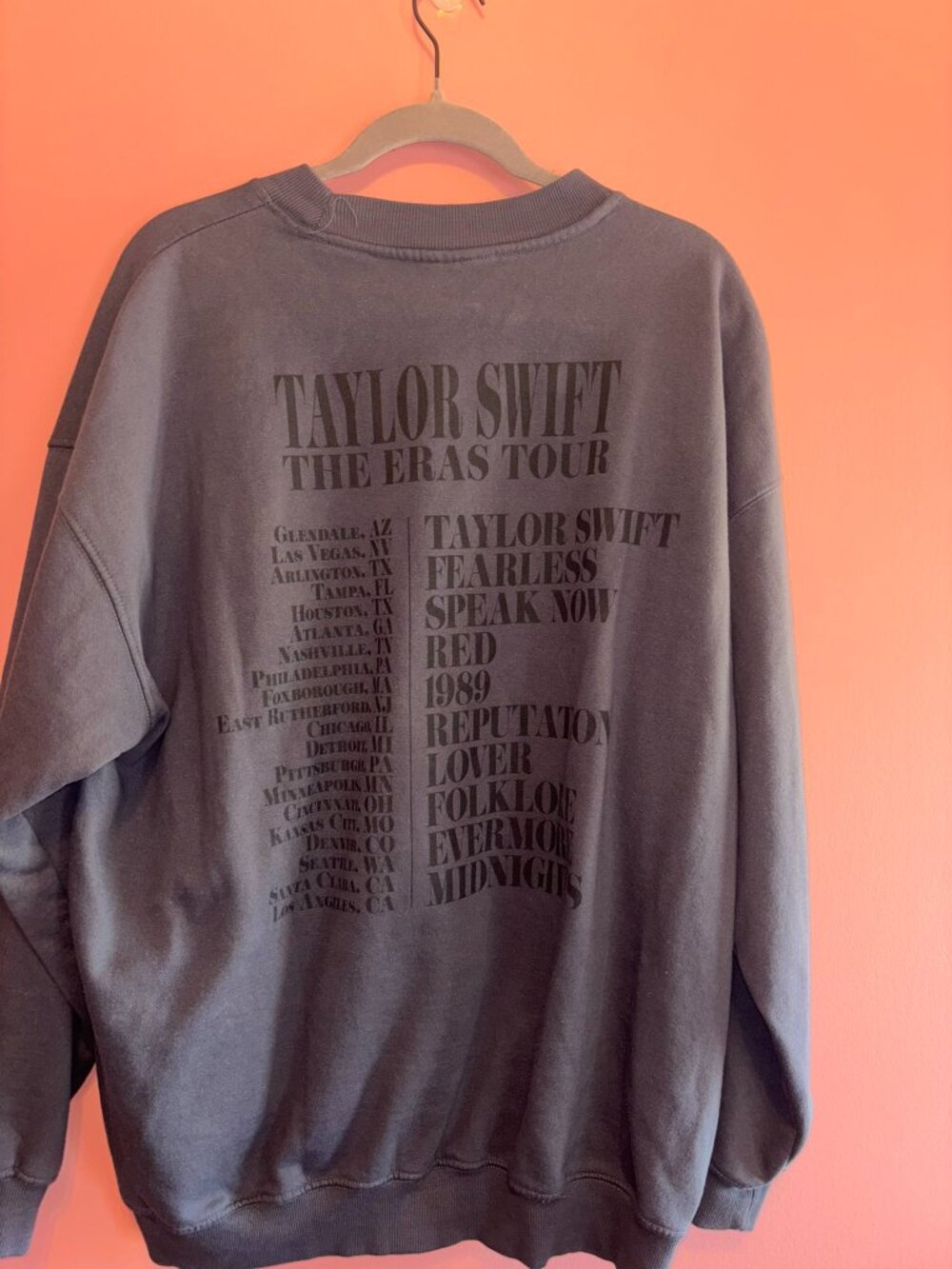 Taylor Swift - 2023 Eras Tour Blue Crewneck - Picture 4 of 5